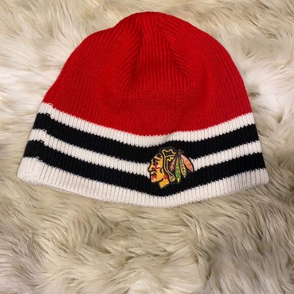 Chicago Blackhawks Knit Beanie Unisex - Picture 1 of 6